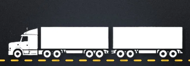 MC licence: B-double with two trailers